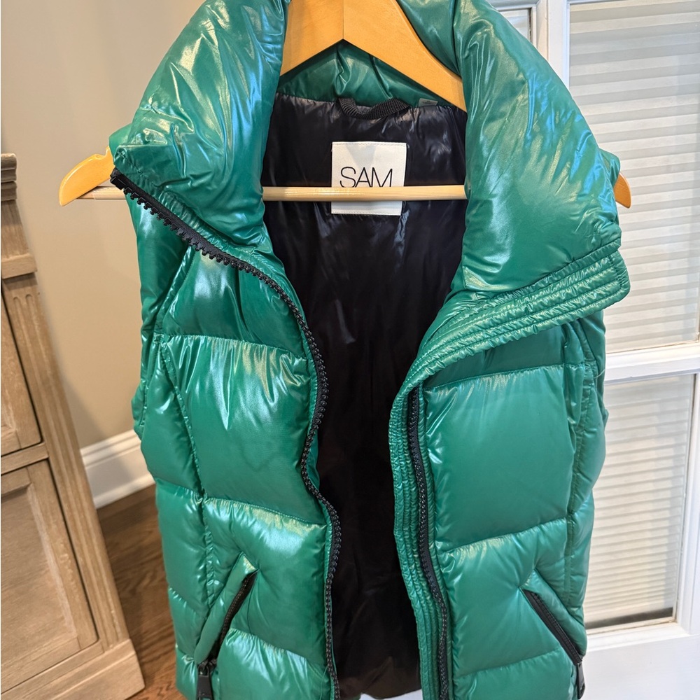 SAM Emerald Green Quilted Vest